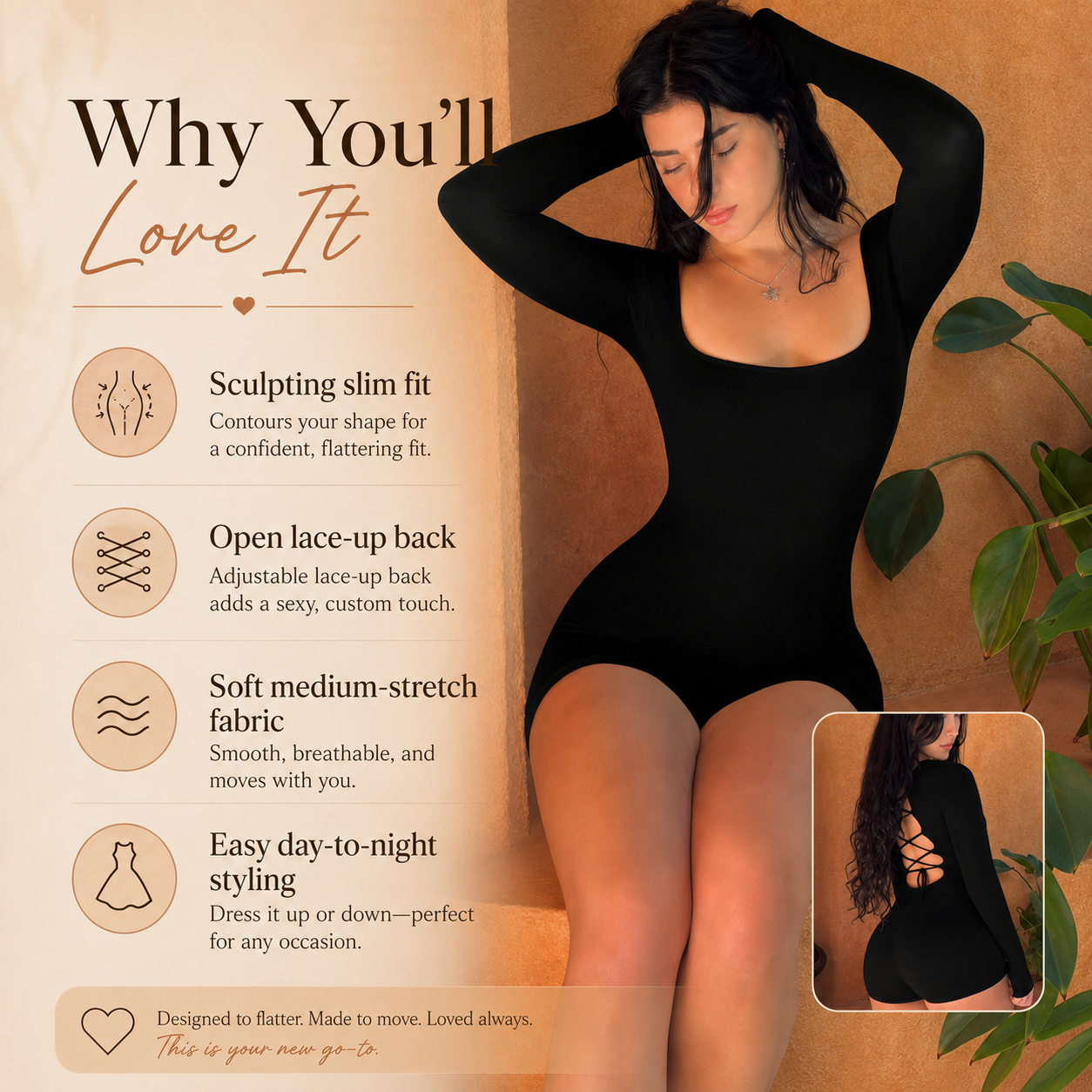 Midnight Motion Romper