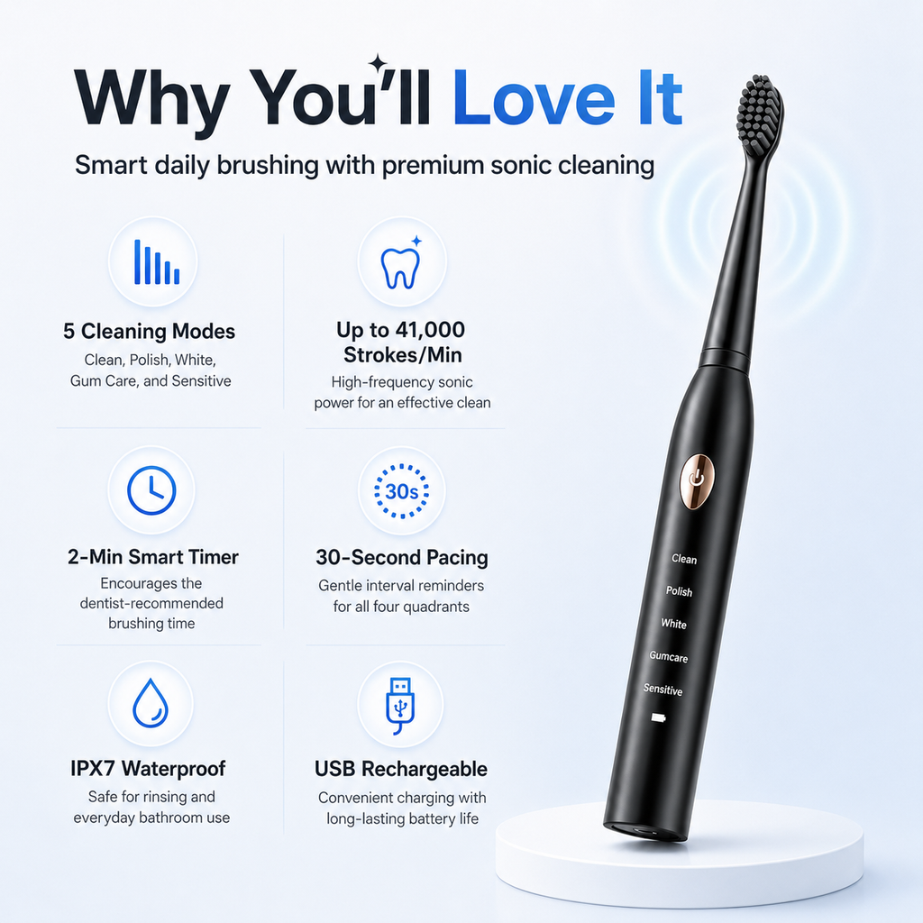 SonicGlow Electric Toothbrush