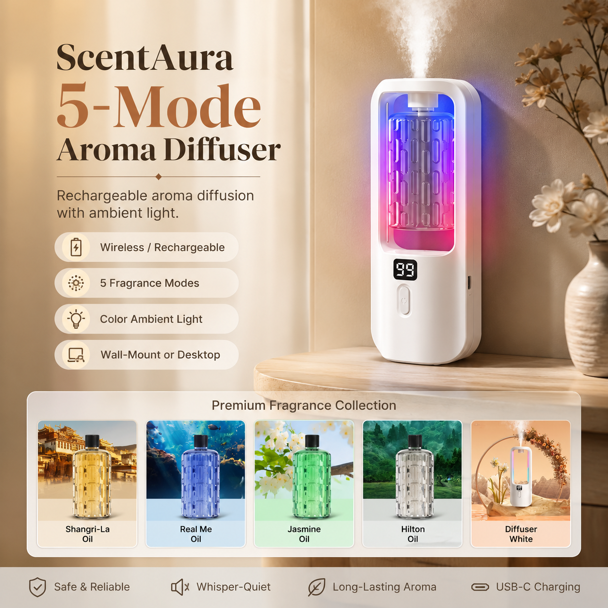 ScentAura Aroma Diffuser