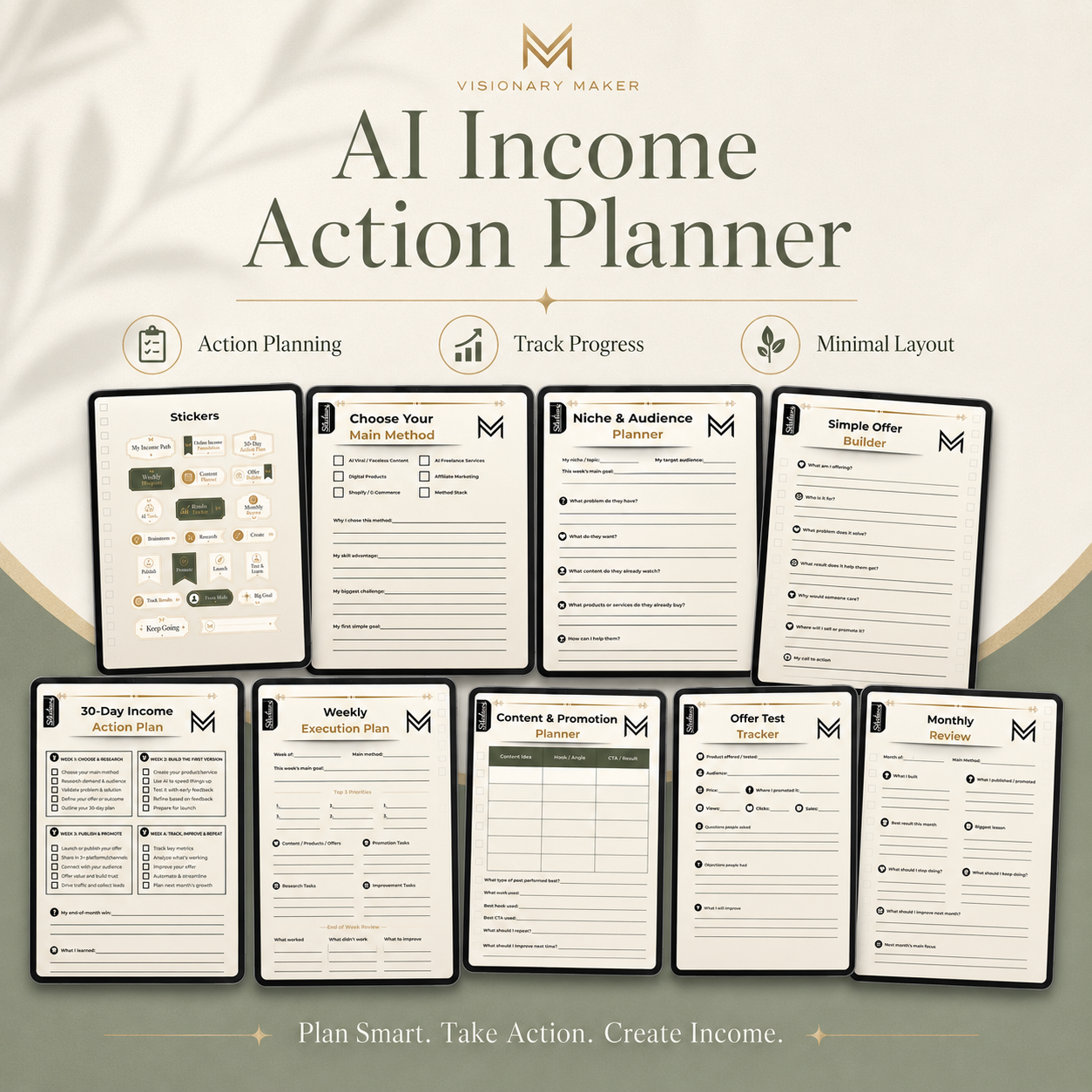 Visionary Maker's AI Income Action Planner
