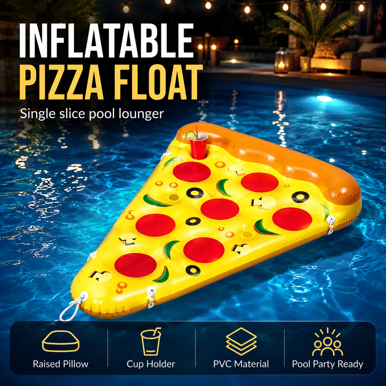 Giant Pizza Slice Pool Float