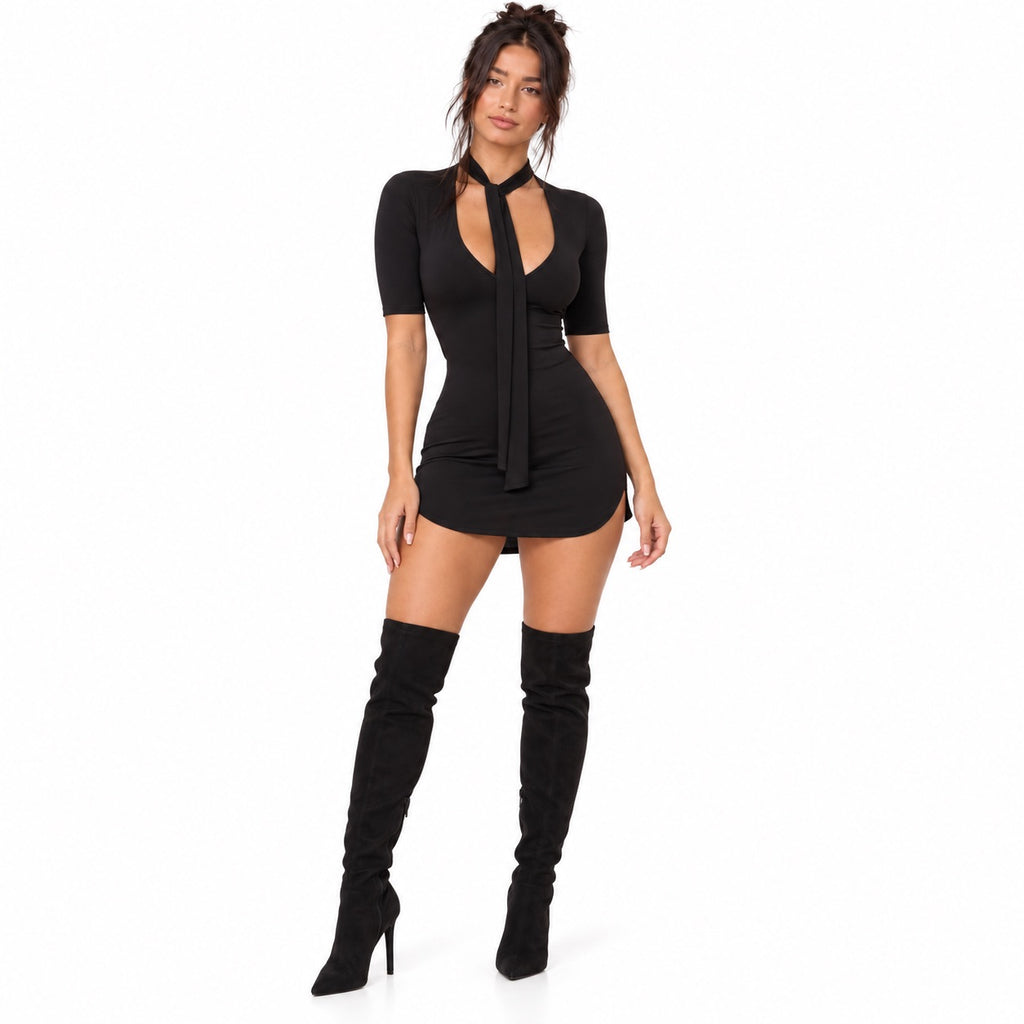 Satin Nights Mini Dress