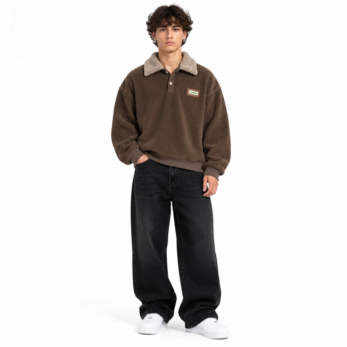Varsity Corduroy Sweater