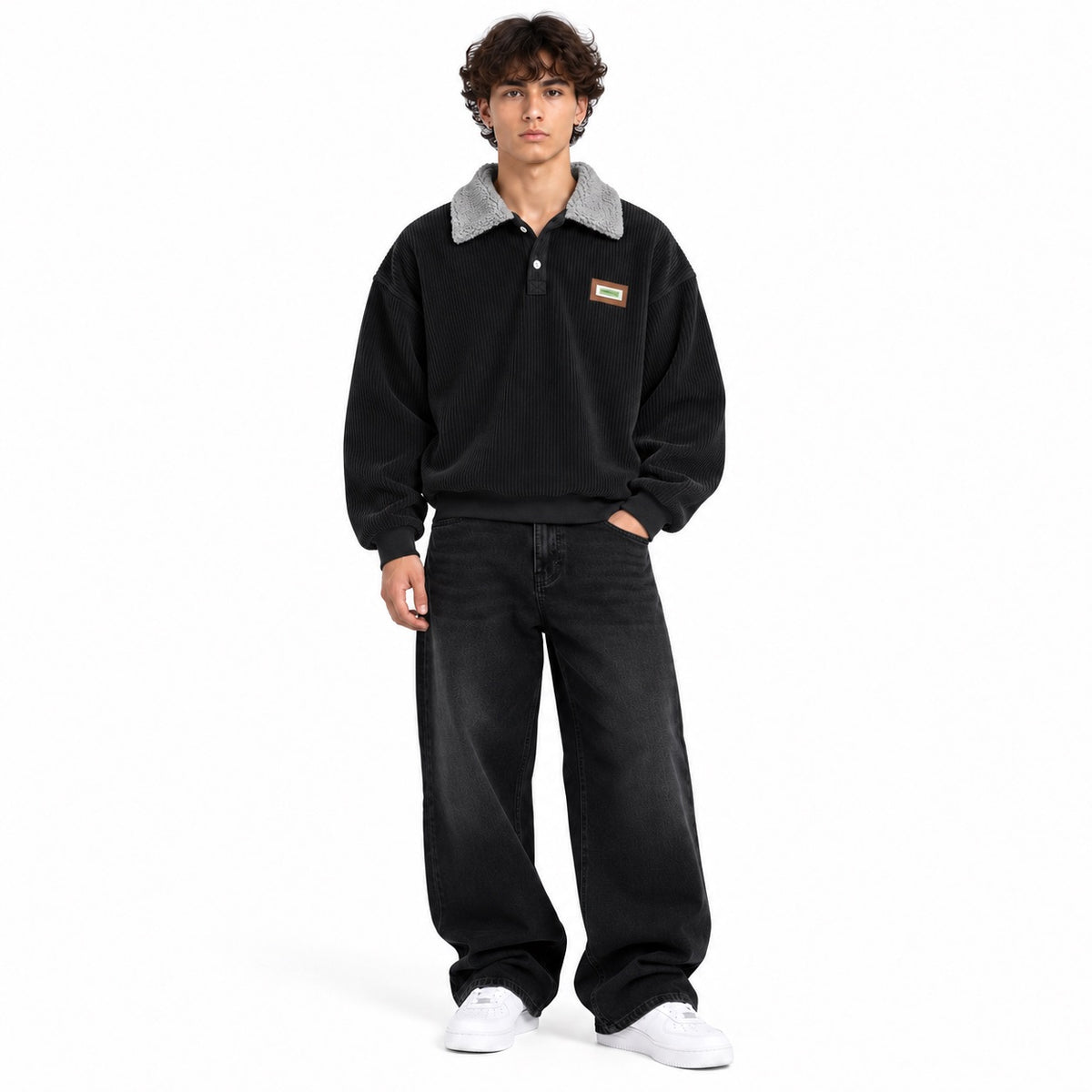 Varsity Corduroy Sweater