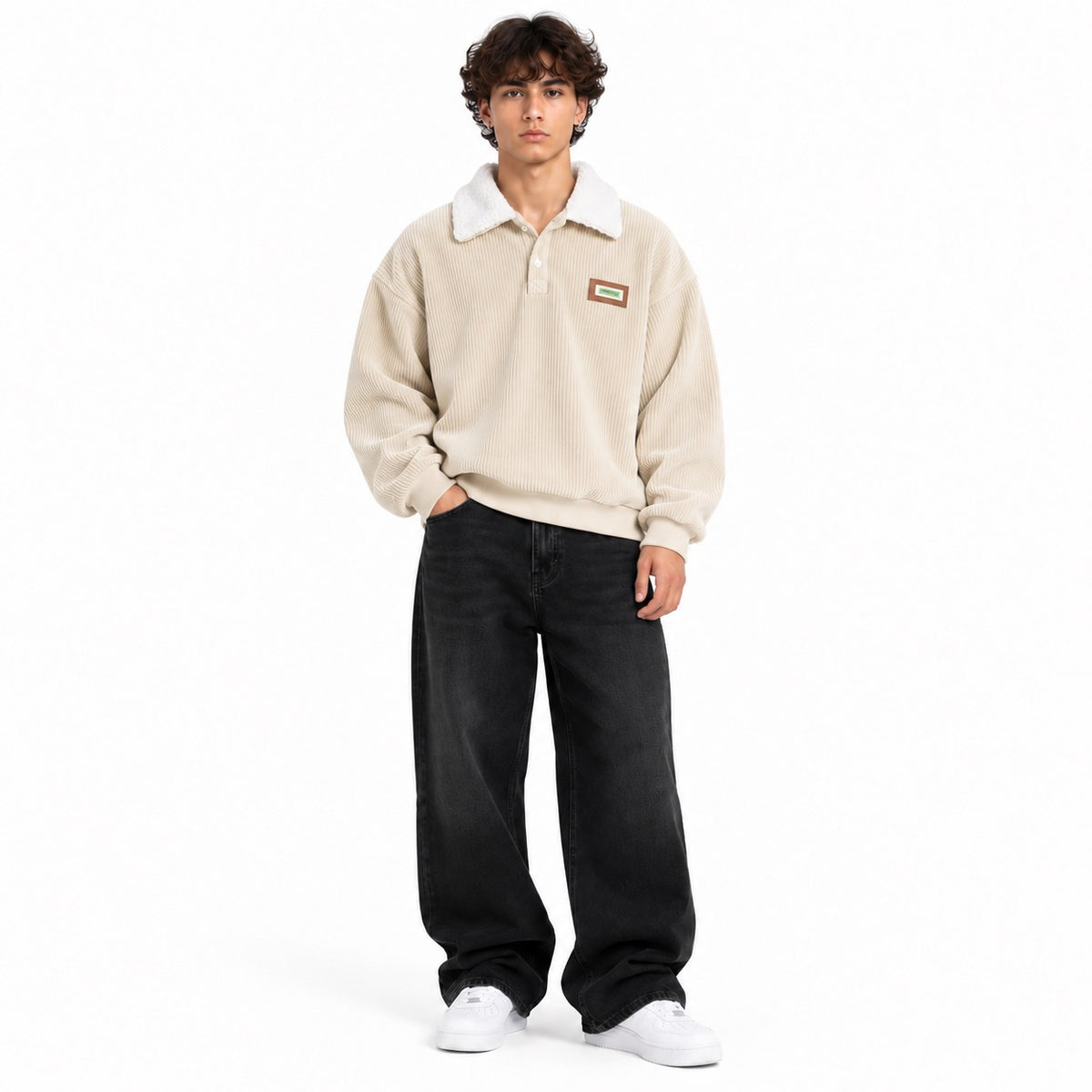 Varsity Corduroy Sweater