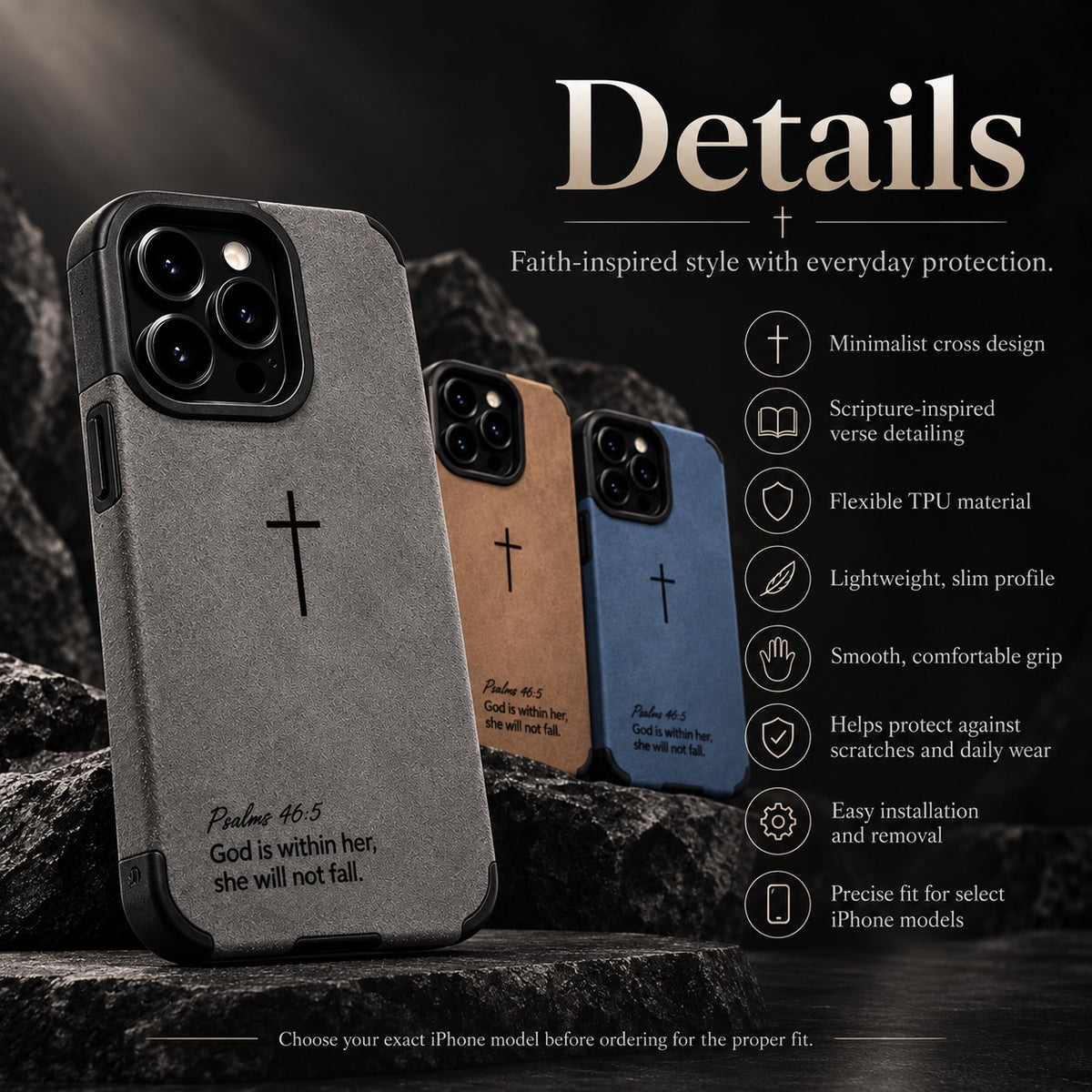 Cross Verse iPhone Case