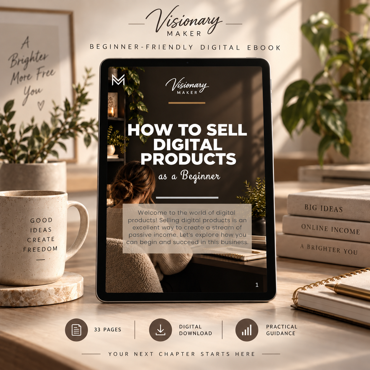 Visionary Maker's How to Sell Digital Products as a Beginner
