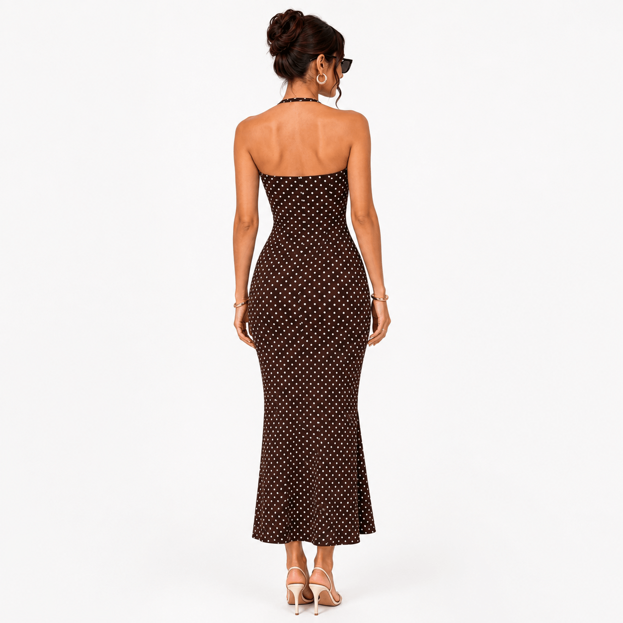 Dotline Midi Dress