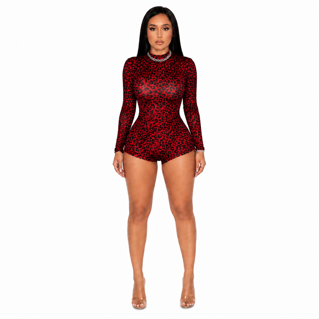 Leopard Bodycon Romper