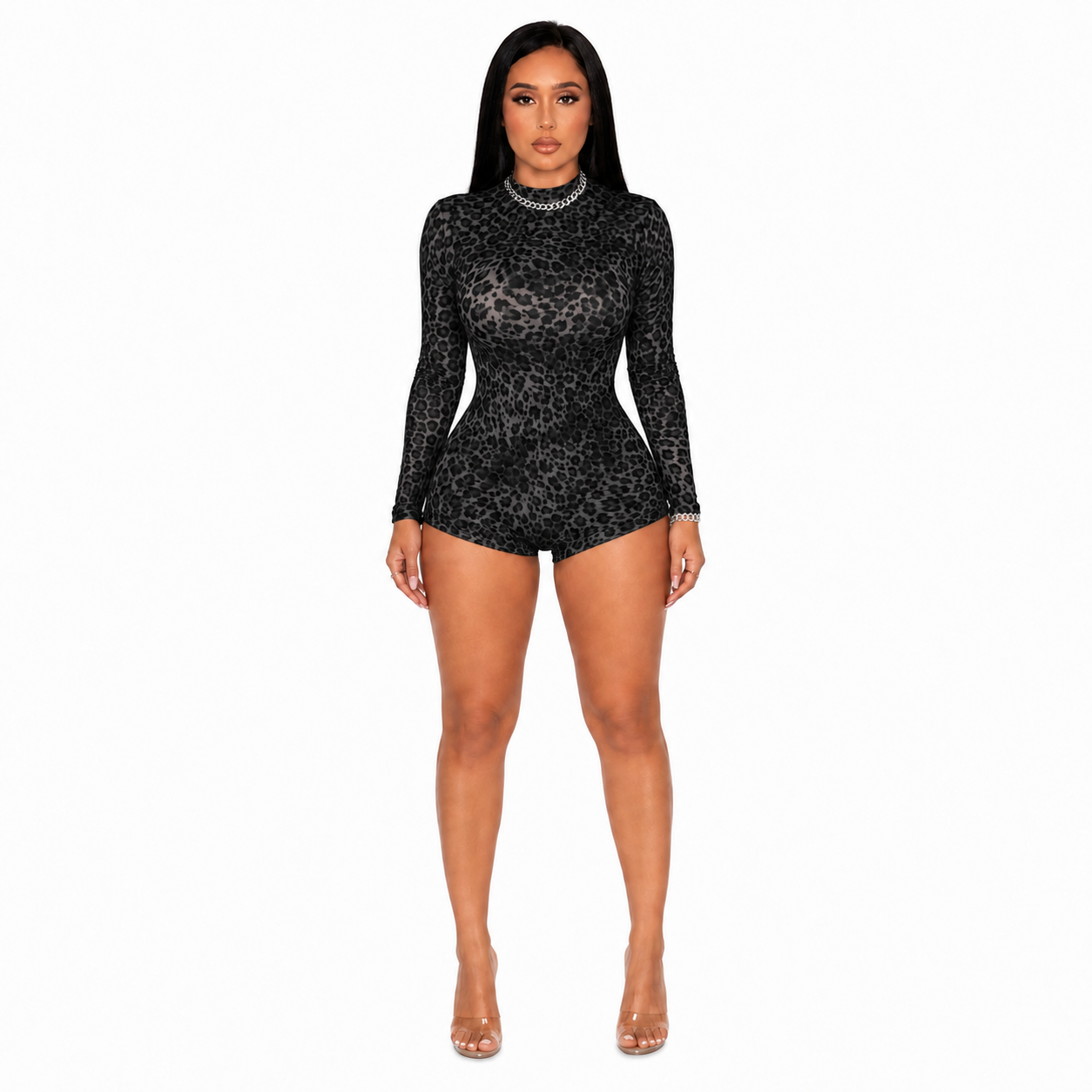 Leopard Bodycon Romper