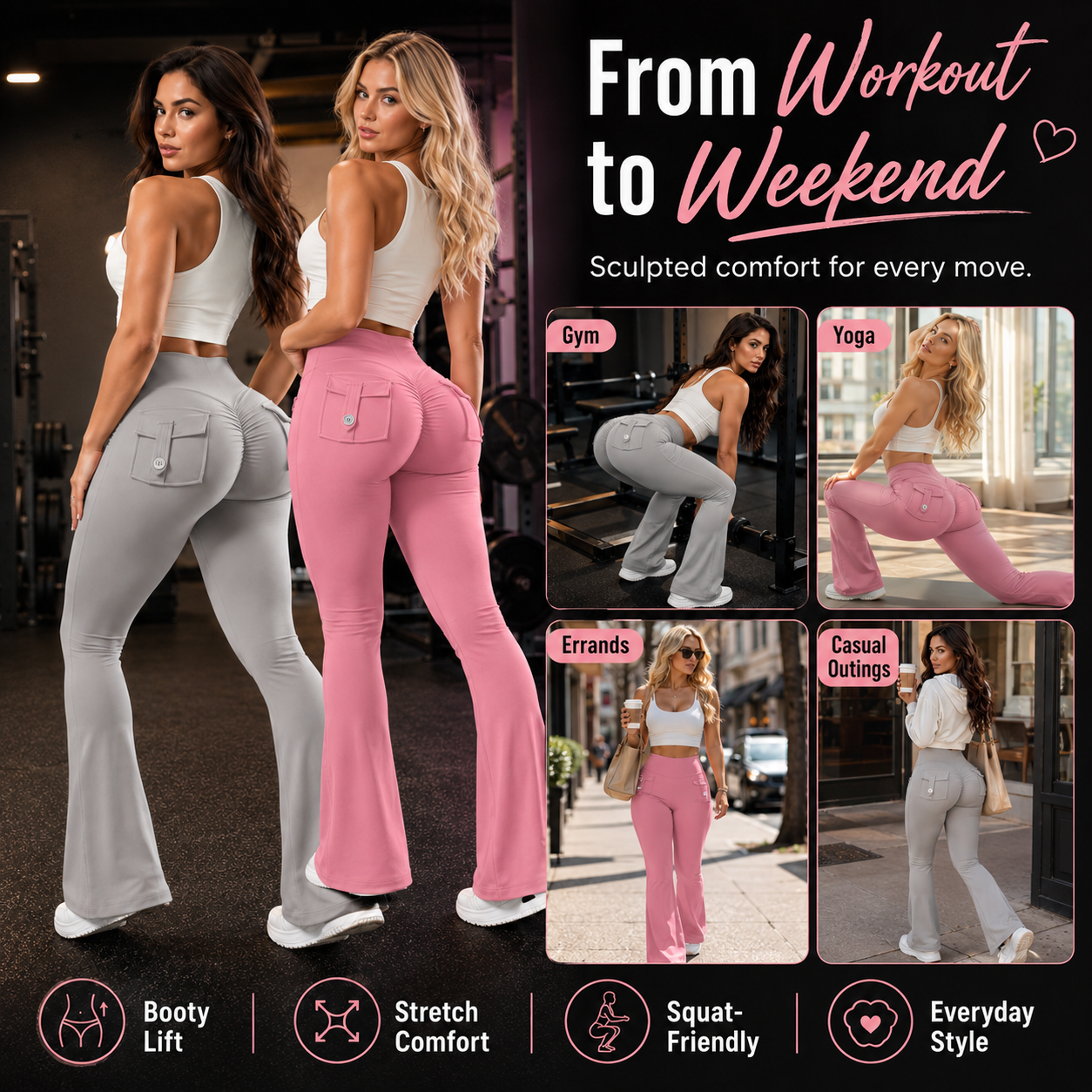 PeachLift Flare Leggings