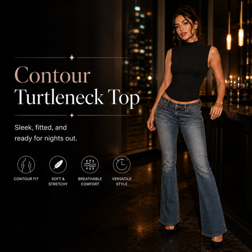 Contour Turtleneck Top
