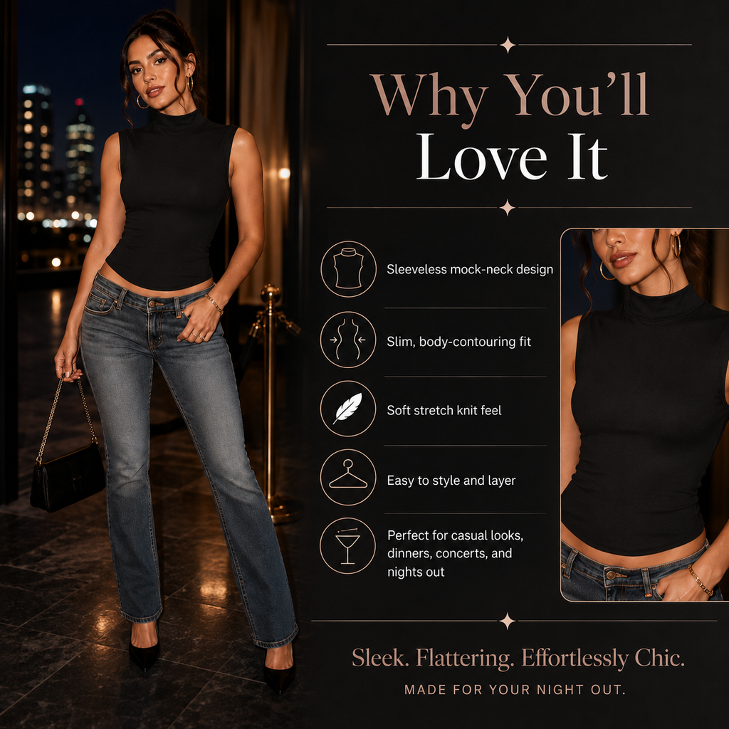 Contour Turtleneck Top