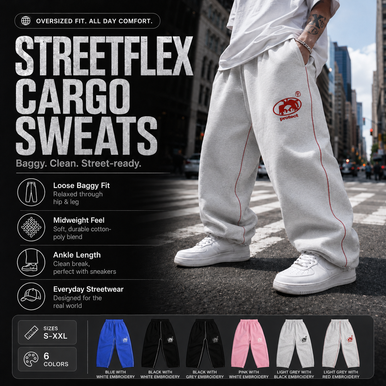 StreetFlex Cargo Sweats