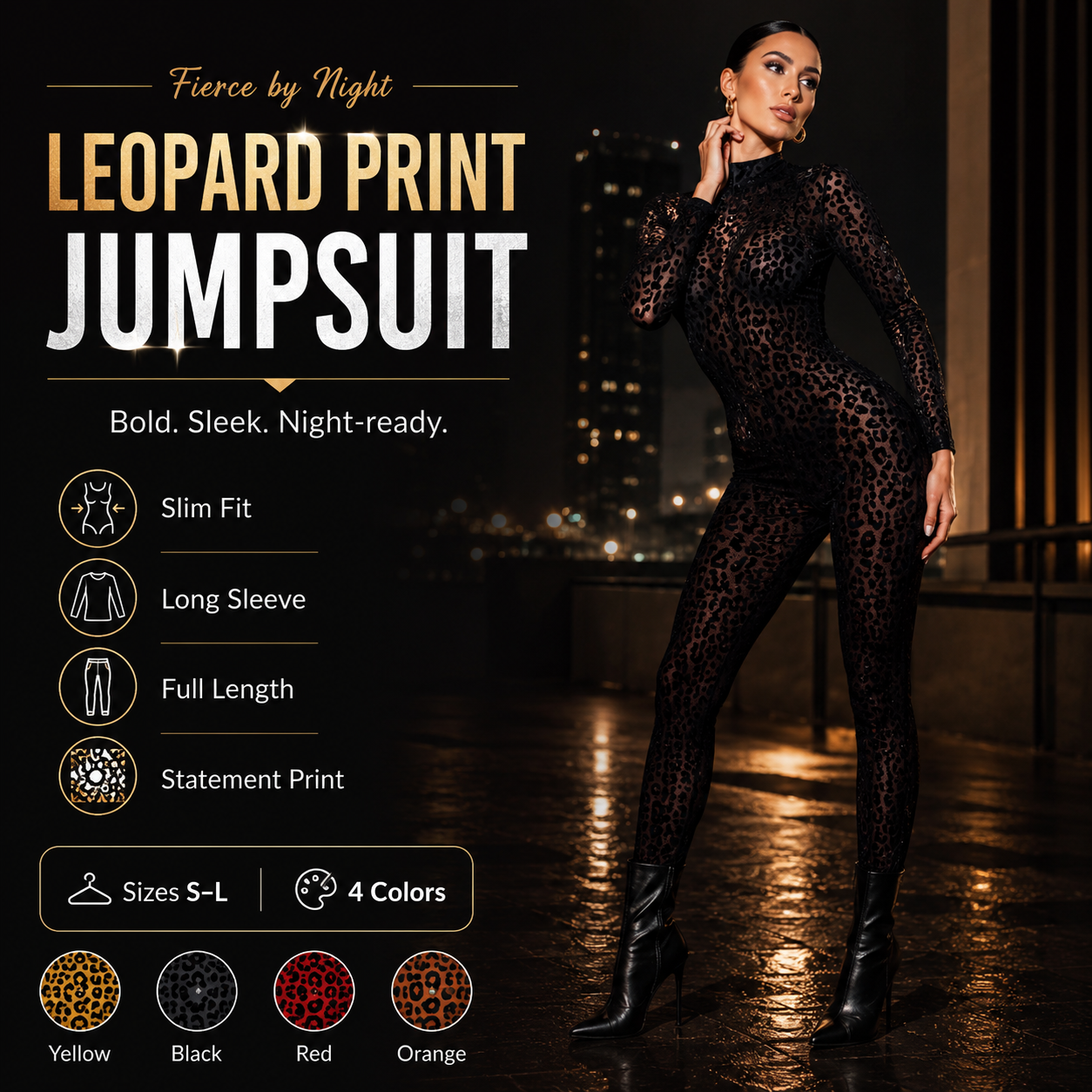 Fierce By Night See-Through Jumpsuit