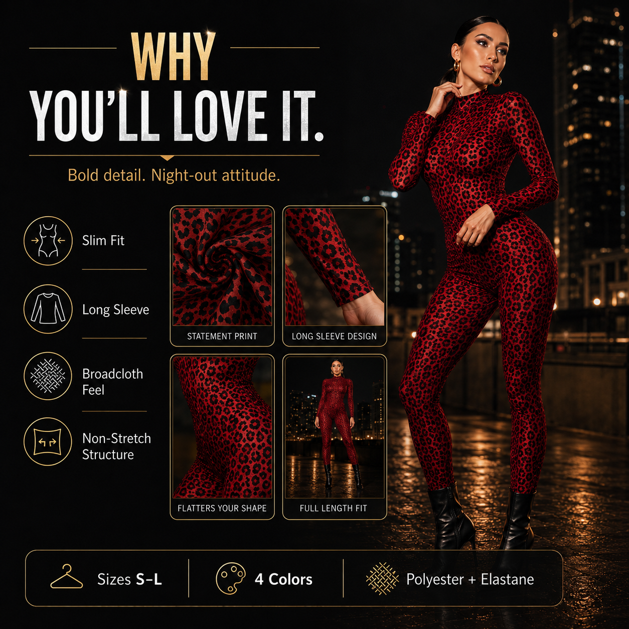 Fierce By Night See-Through Jumpsuit