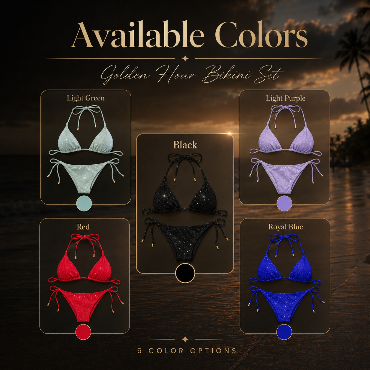 Golden Hour Bikini Set