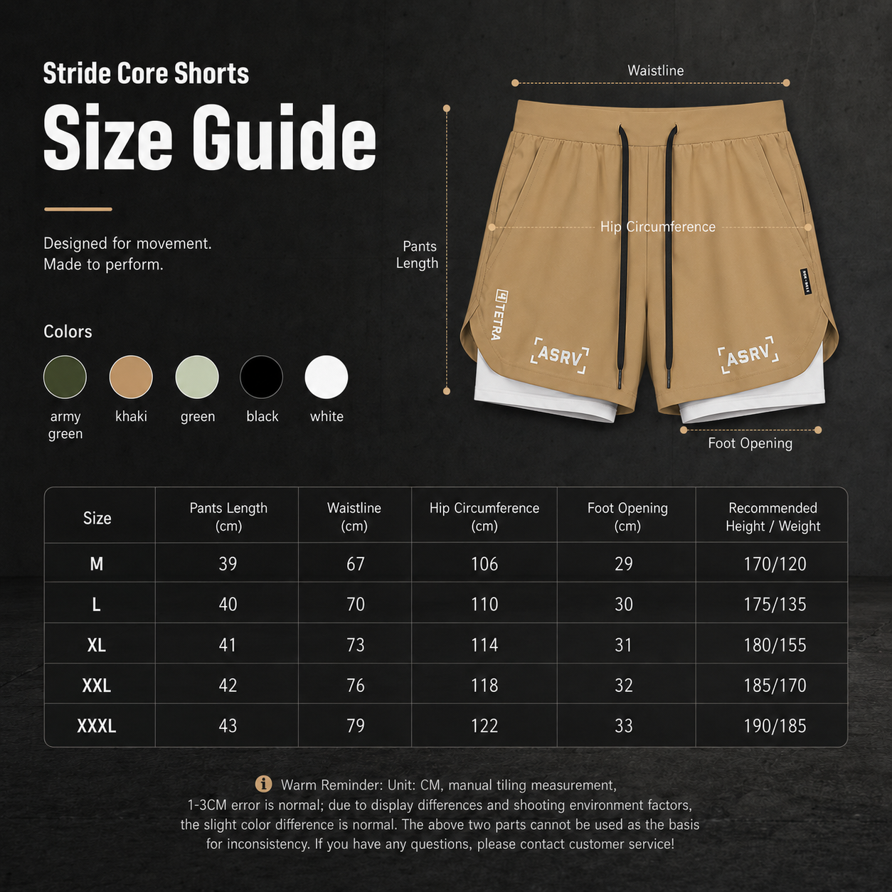 Stride Core Shorts