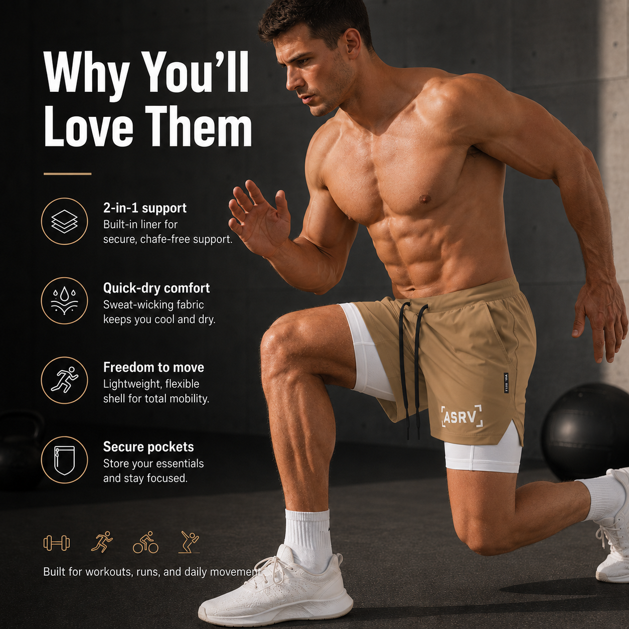 Stride Core Shorts
