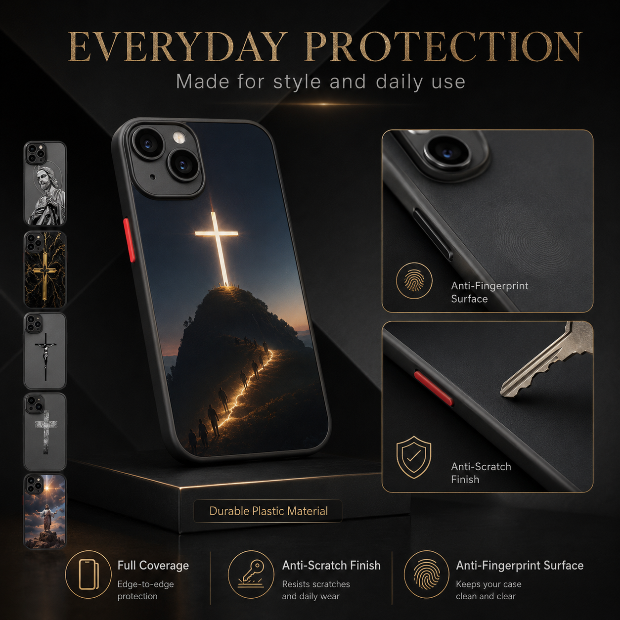 Faith-Inspired Cross iPhone Case