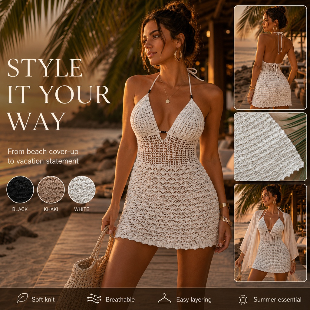 Knitted Beach Cover-Up