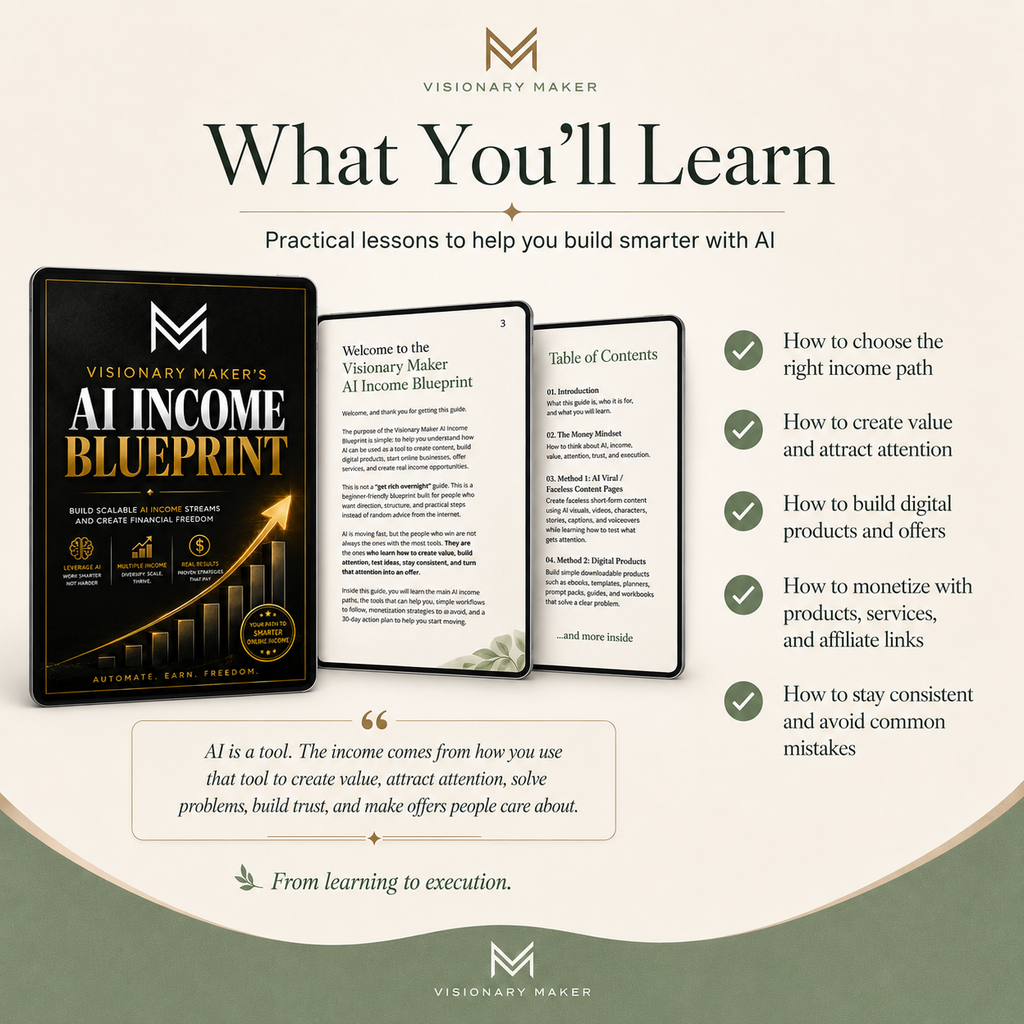 Visionary Maker's AI Income Blueprint
