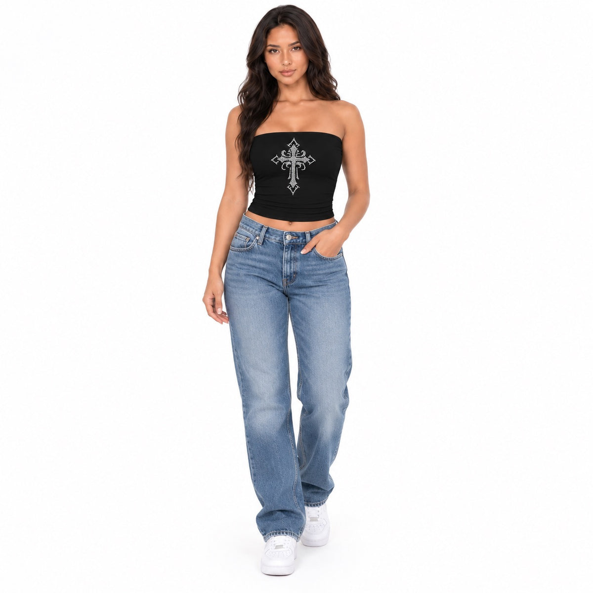 Afterdark Cross Tube Top
