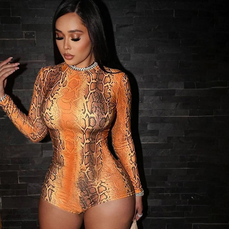 Leopard Bodycon Romper