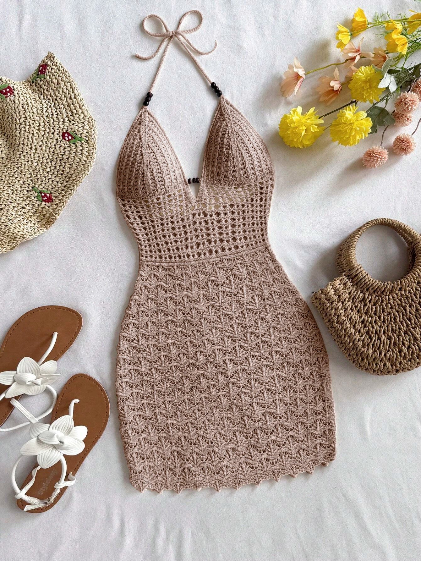 Knitted Beach Cover-Up